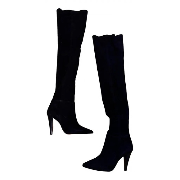 IRO Elegant Black Women's Knee-High Boots 38 - Picture 9 of 9